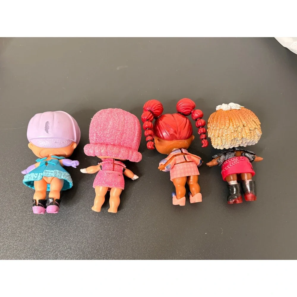LOL Surprise Doll Lot Kids 3in Multicolor Good 4 Figures with Case